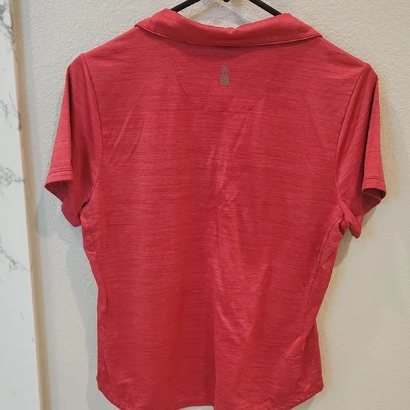 Tommy Bahama Women's Red Button Down Shirt - Picture 3 of 5